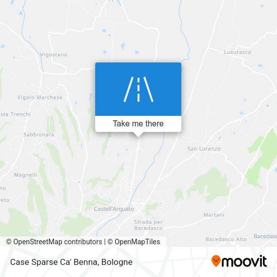 Case Sparse Ca' Benna map