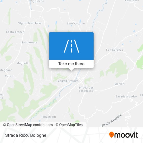 Strada Rico' map