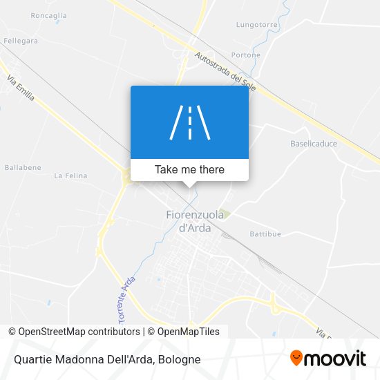 Quartie Madonna Dell'Arda map