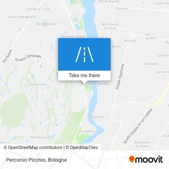 Percorso Picchio map