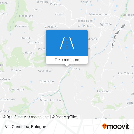 Via Canonica map