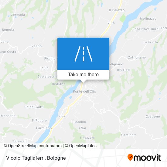 Vicolo Tagliaferri map