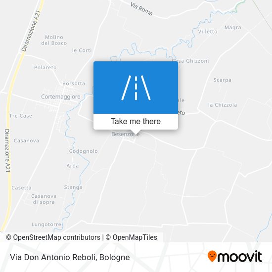 Via Don Antonio Reboli map