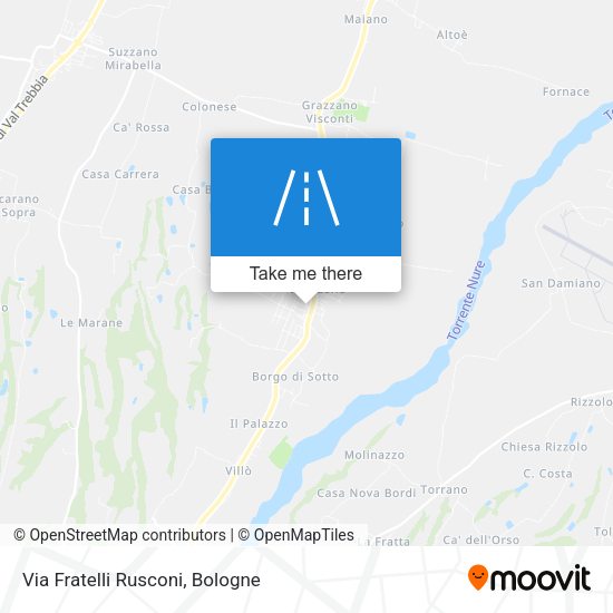 Via Fratelli Rusconi map