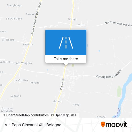 Via Papa Giovanni XIII map
