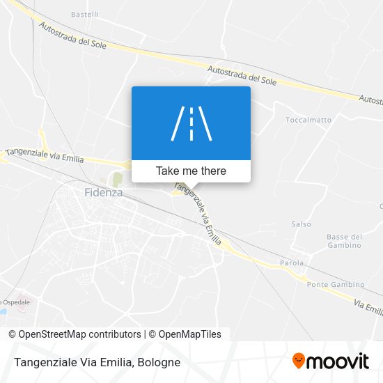 Tangenziale Via Emilia map