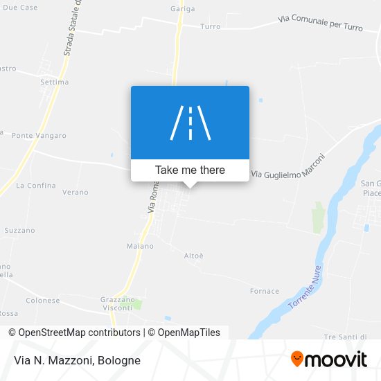 Via N. Mazzoni map