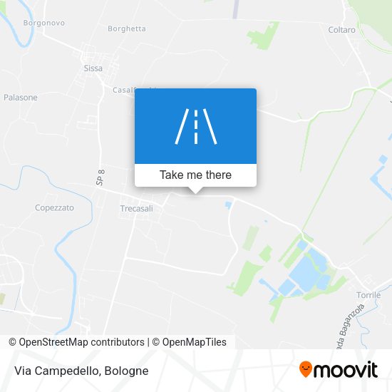 Via Campedello map