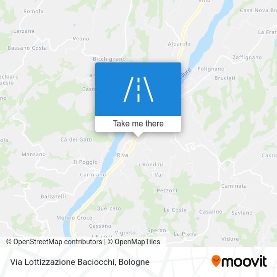 Via Lottizzazione Baciocchi map