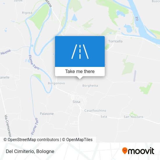 Del Cimiterio map