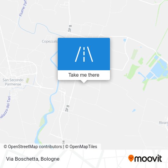 Via Boschetta map