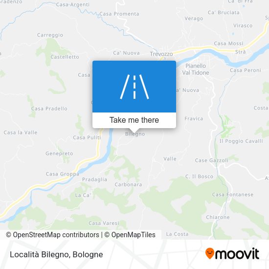 Località Bilegno map