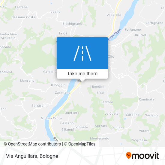 Via Anguillara map