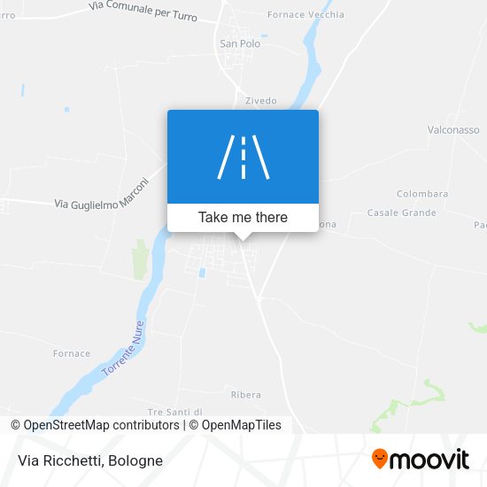 Via Ricchetti map