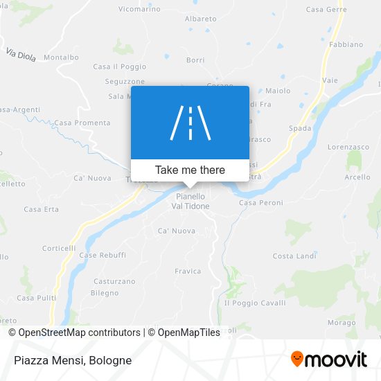 Piazza Mensi map