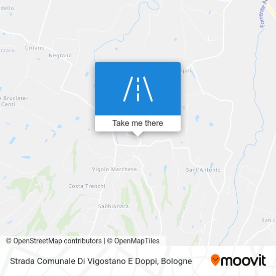 Strada Comunale Di Vigostano E Doppi map