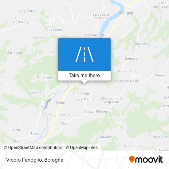 Vicolo Fenoglio map
