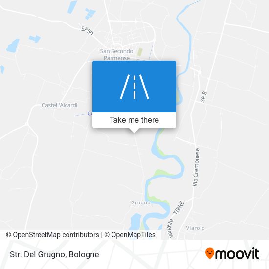 Str. Del Grugno map