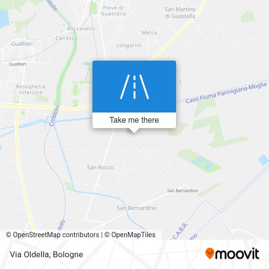 Via Oldella map