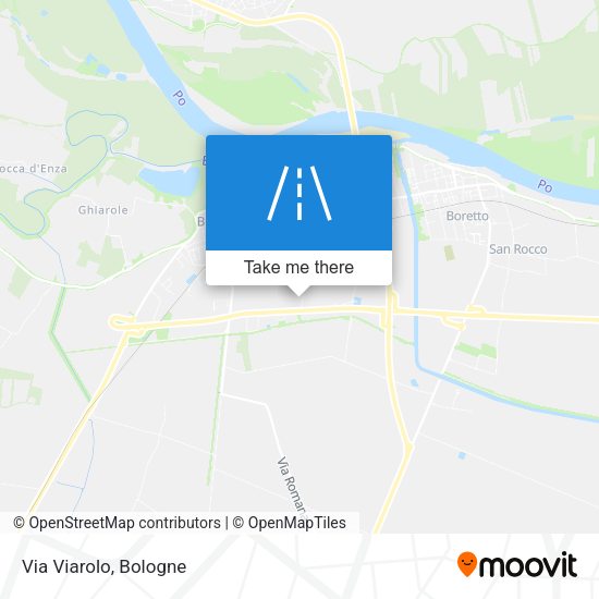 Via Viarolo map