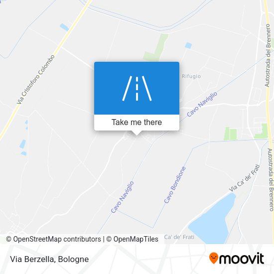 Via Berzella map