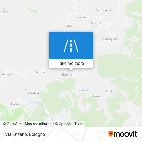 Via Enzano map