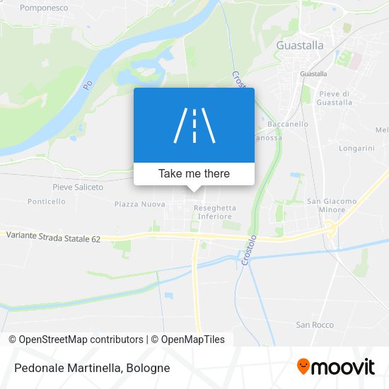 Pedonale Martinella map