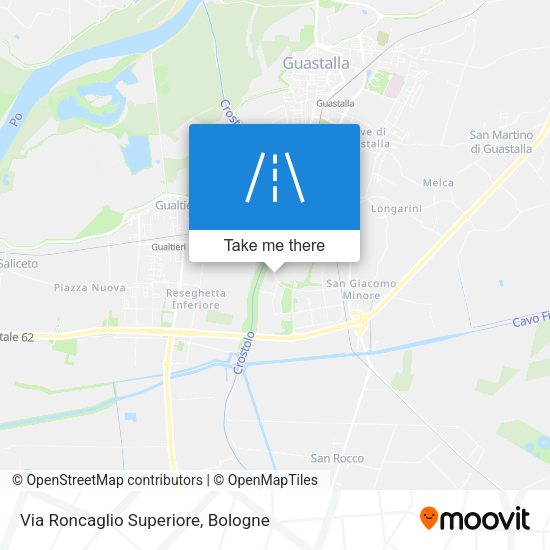 Via Roncaglio Superiore map