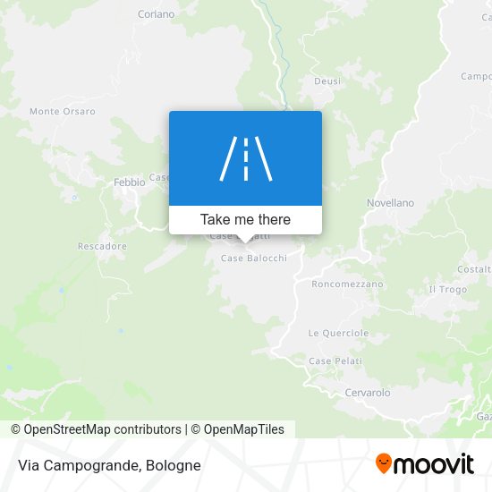 Via Campogrande map