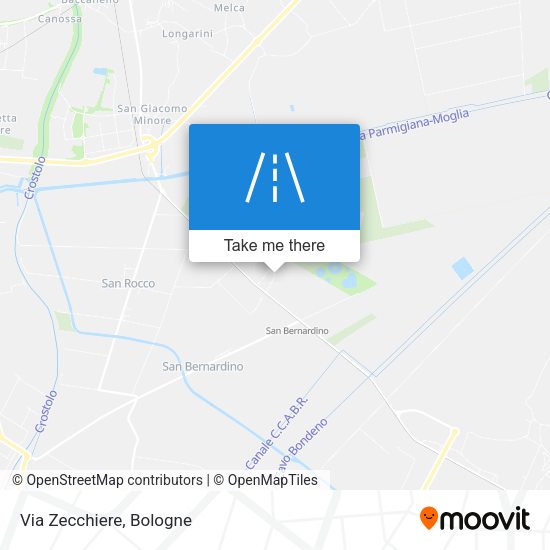 Via Zecchiere map