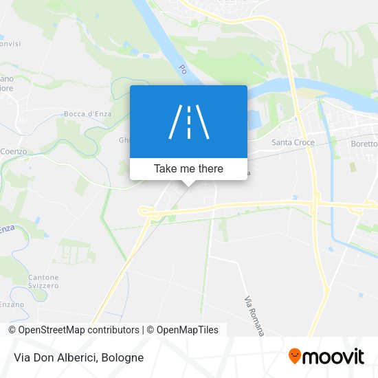 Via Don Alberici map