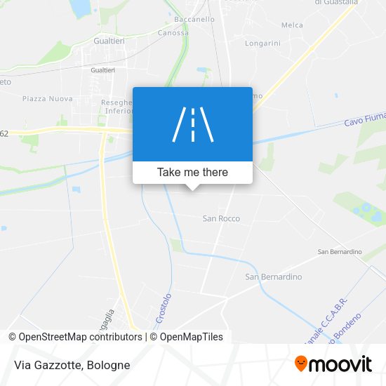 Via Gazzotte map