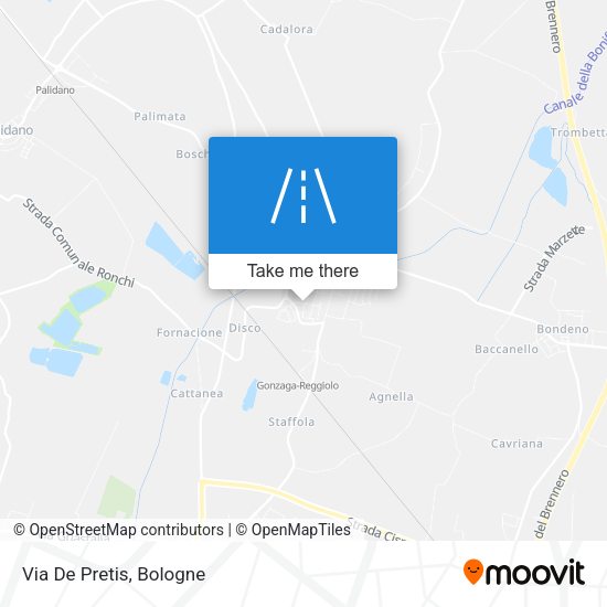 Via De Pretis map
