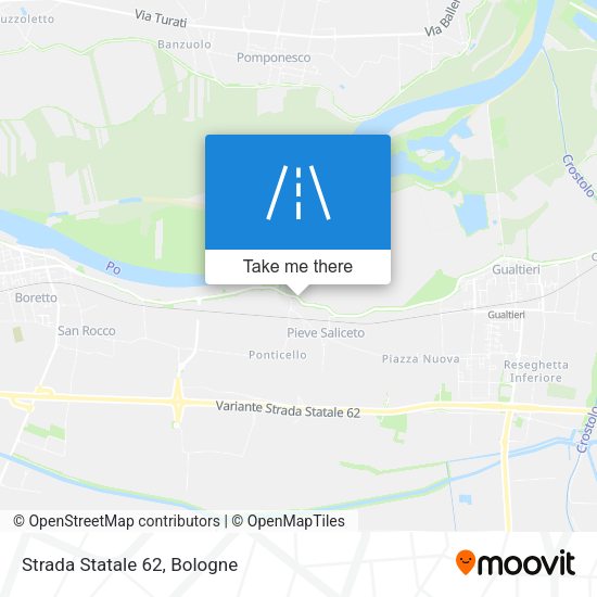 Strada Statale 62 map