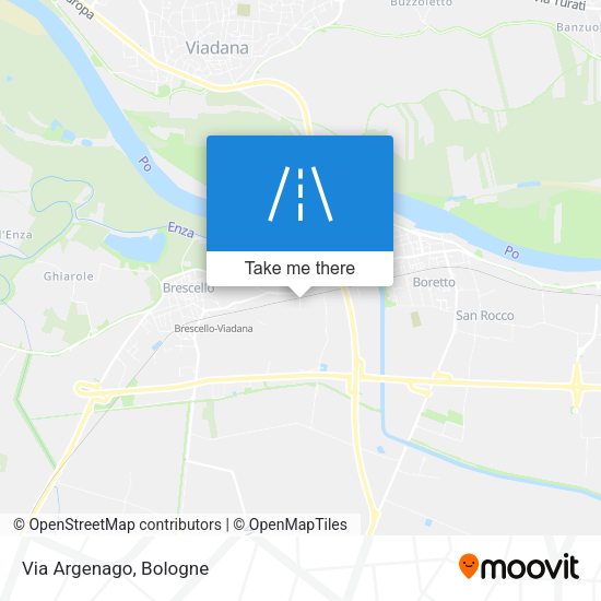 Via Argenago map