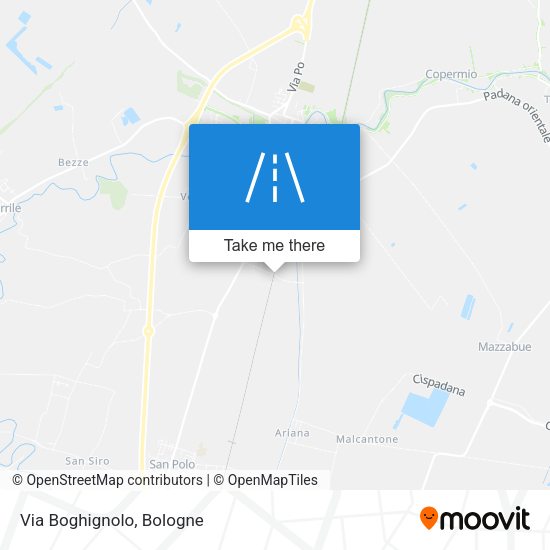 Via Boghignolo map