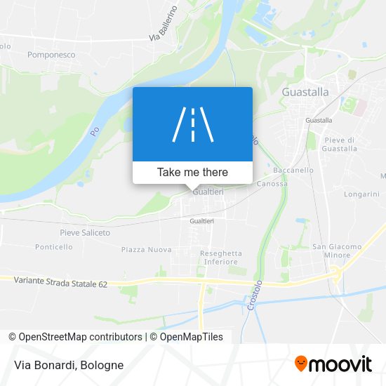 Via Bonardi map