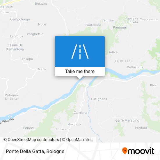 Ponte Della Gatta map