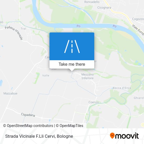 Strada Vicinale F.Lli Cervi map