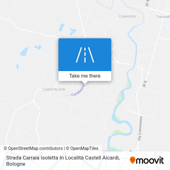 Strada Carraia Isoletta In Località Castell Aicardi map