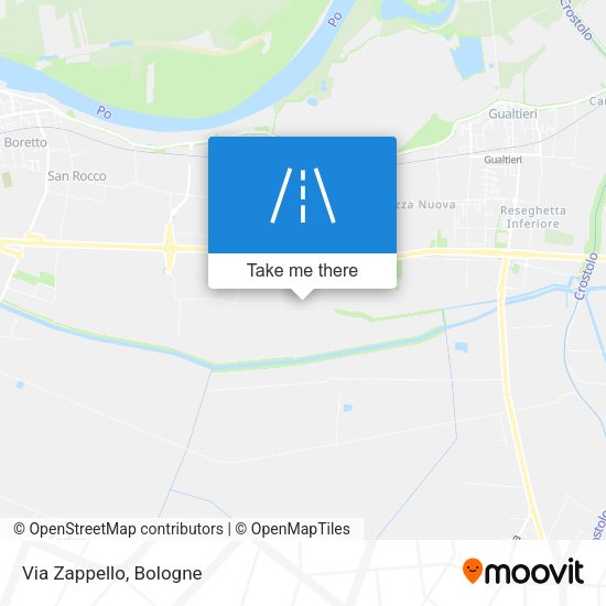 Via Zappello map