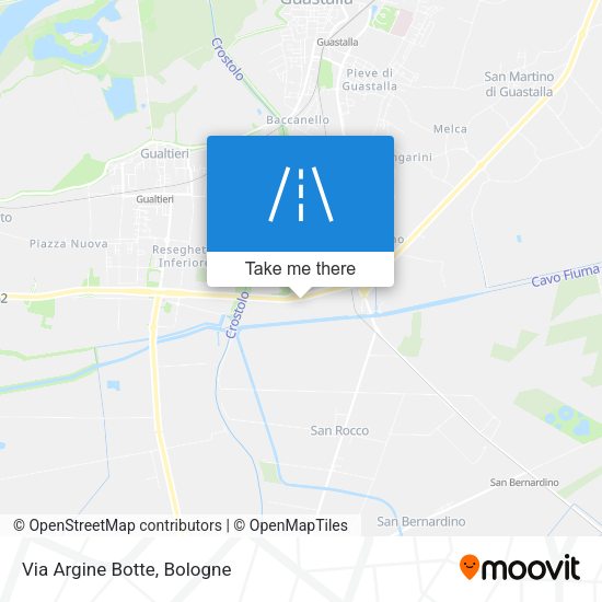 Via Argine Botte map