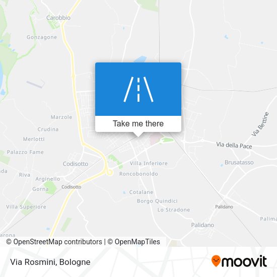 Via Rosmini map