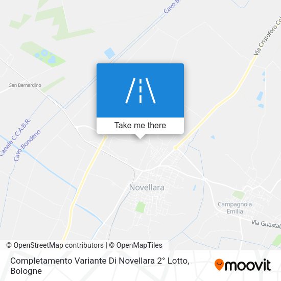 Completamento Variante Di Novellara 2° Lotto map