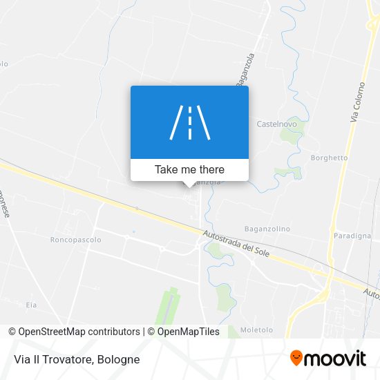 Via Il Trovatore map