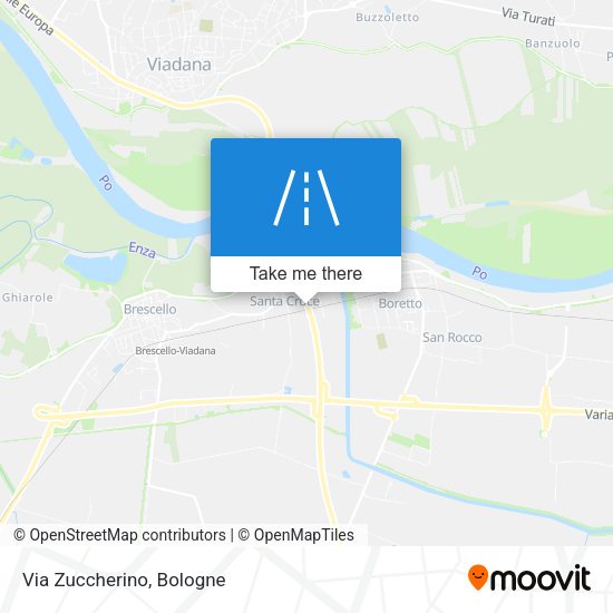 Via Zuccherino map