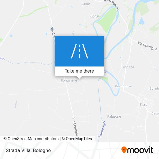 Strada Villa map