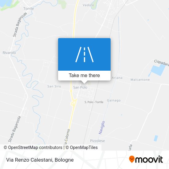 Via Renzo Calestani map