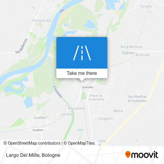 Largo Dei Mille map