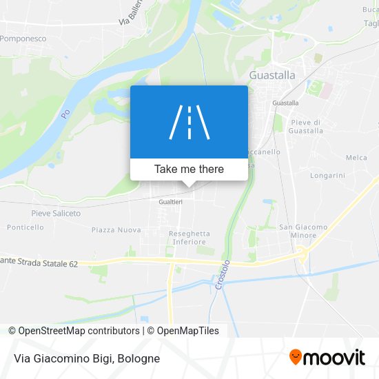 Via Giacomino Bigi map